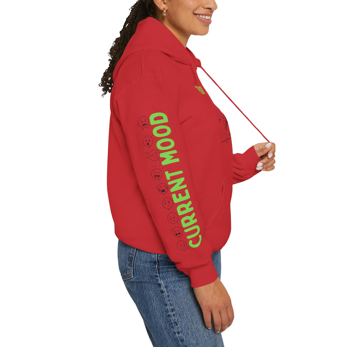 Is This Perinormal? Perimenopause Hoodie | Current Mood sleeve text