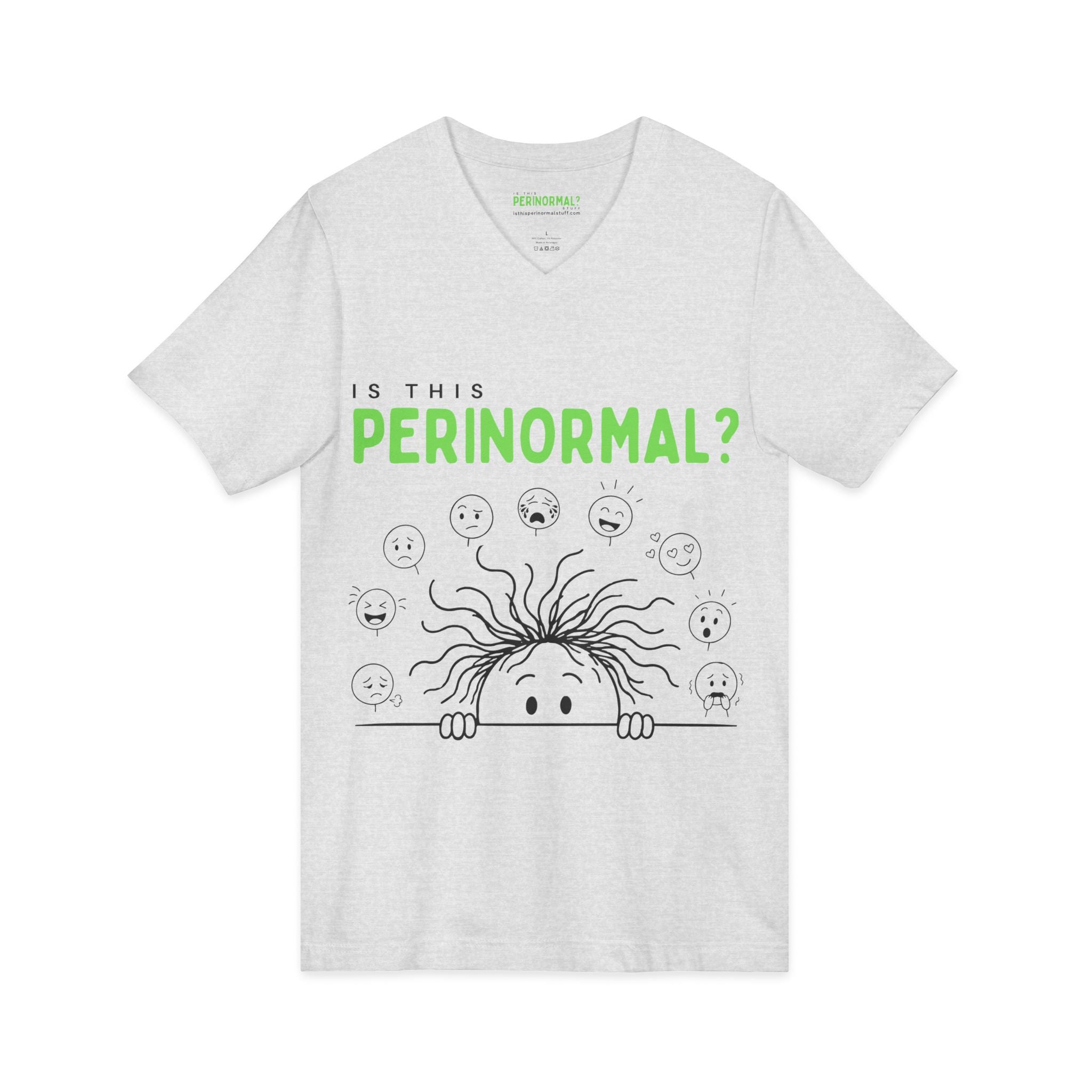 Is This Perinormal? V-Neck Tee | Funny Perimenopause Humor Shirt