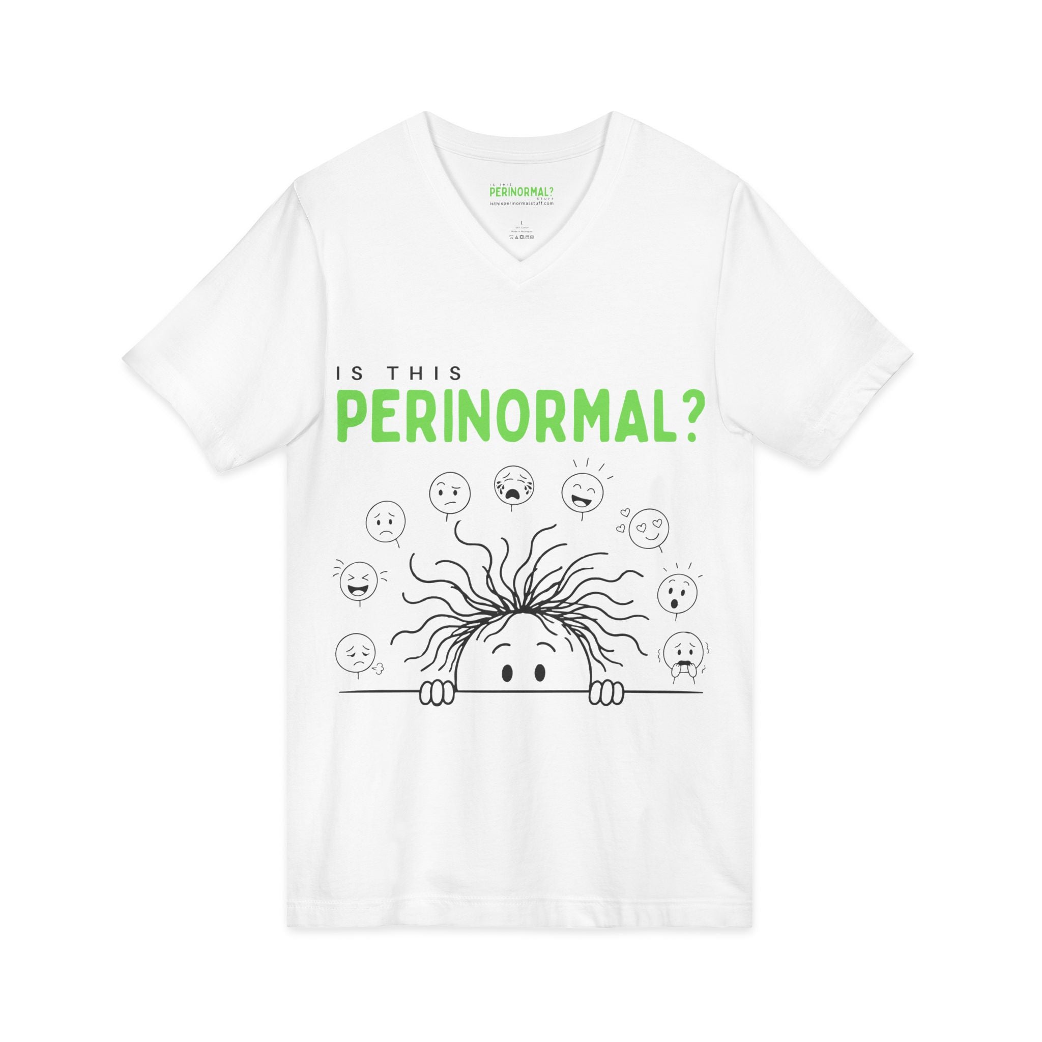 Is This Perinormal? V-Neck Tee | Funny Perimenopause Humor Shirt