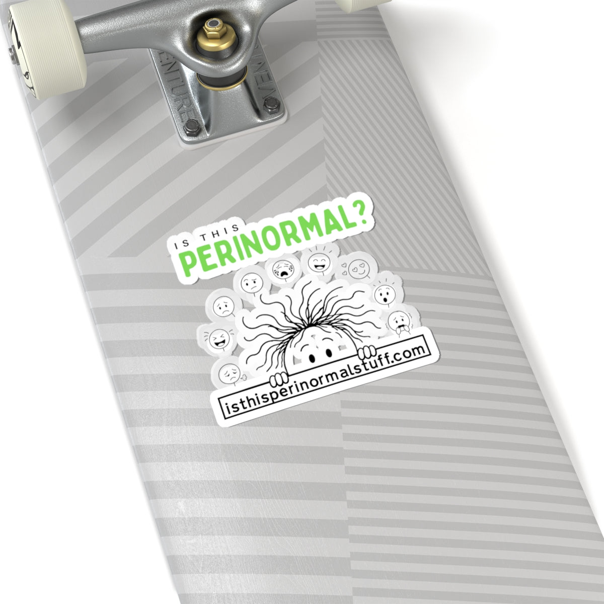 Perinormal? Kiss-Cut Sticker — Paranormal Humor Laptop Decal