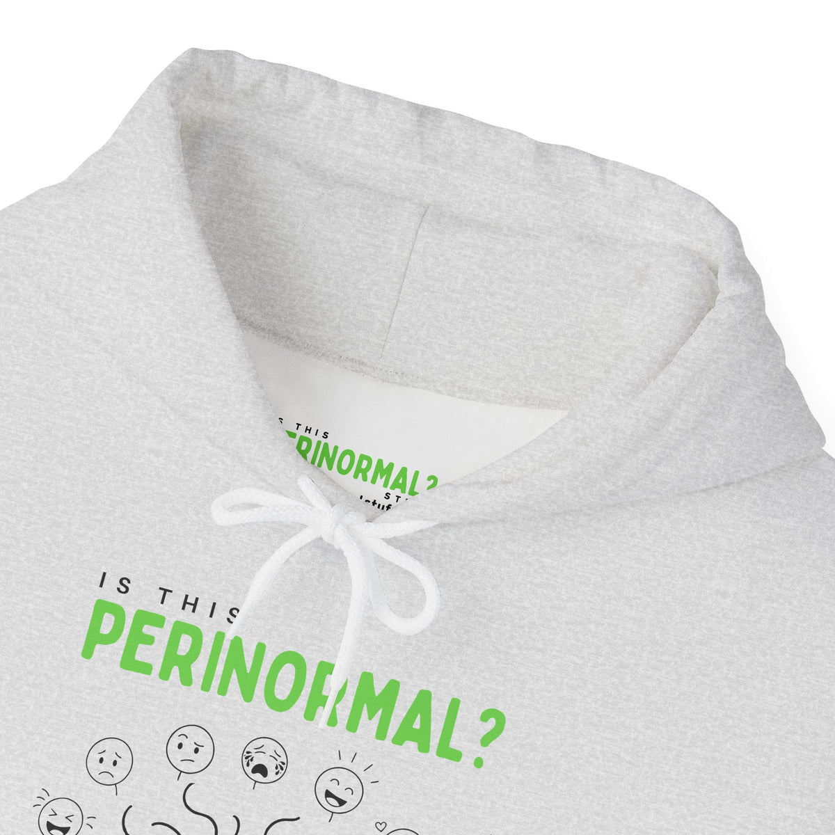 Is This Perinormal? Perimenopause Hoodie | Current Mood sleeve text