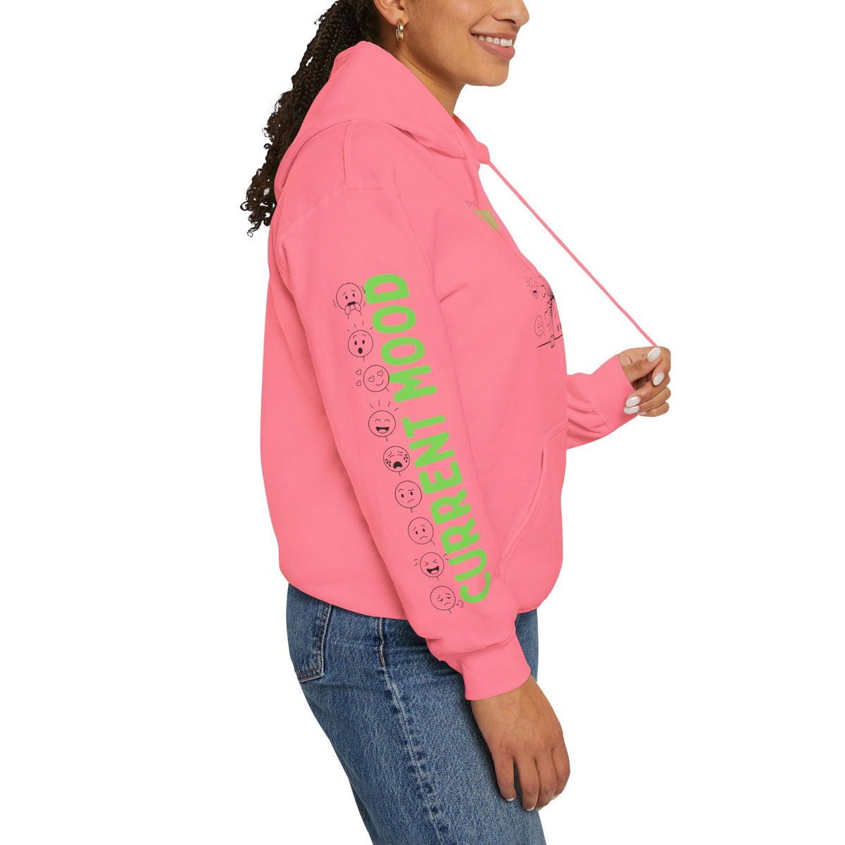 Is This Perinormal? Perimenopause Hoodie | Current Mood sleeve text