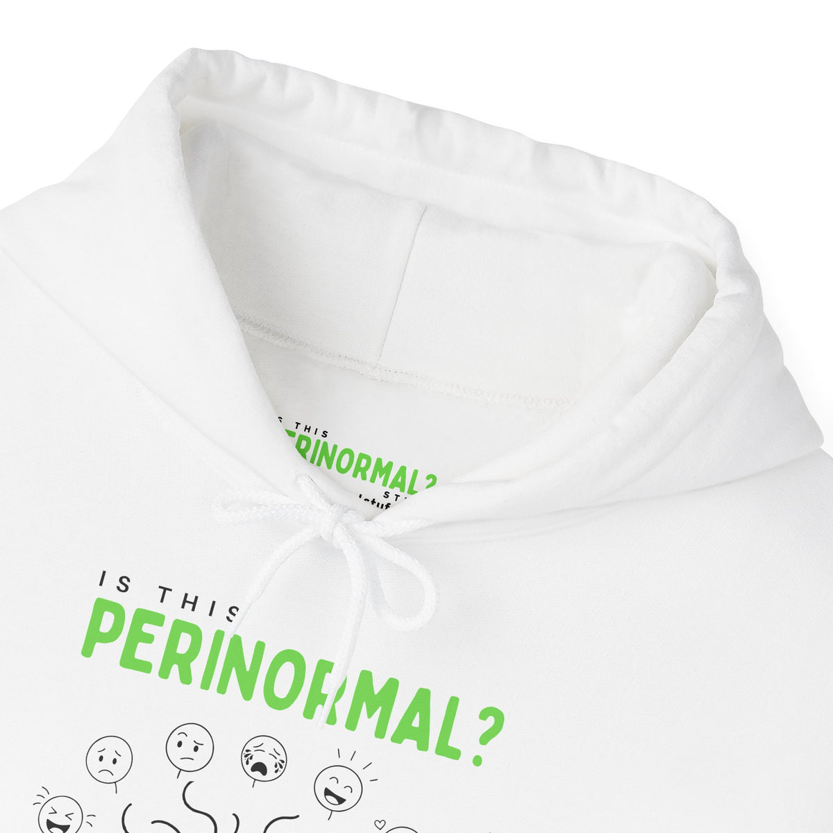Is This Perinormal? Perimenopause Hoodie | Current Mood sleeve text