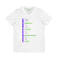 V-Neck Tee — “Words You’ll Learn After 40” Funny Milestone Birthday Shirt
