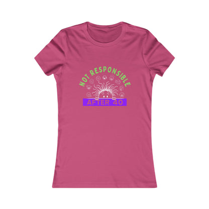Not Responsible After 40 Women's Tee | Funny Perimenopause Shirt