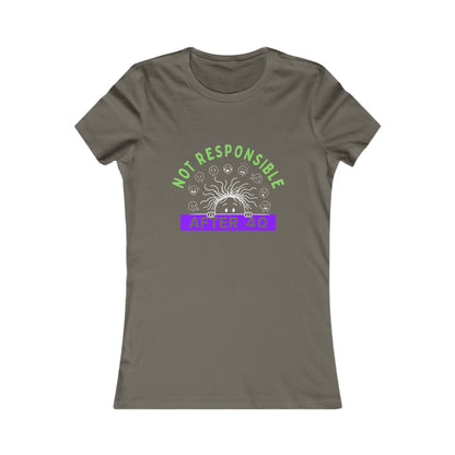 Not Responsible After 40 Women's Tee | Funny Perimenopause Shirt