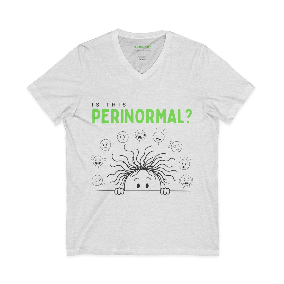 Is This Perinormal? V-Neck Tee | Funny Perimenopause Humor Shirt