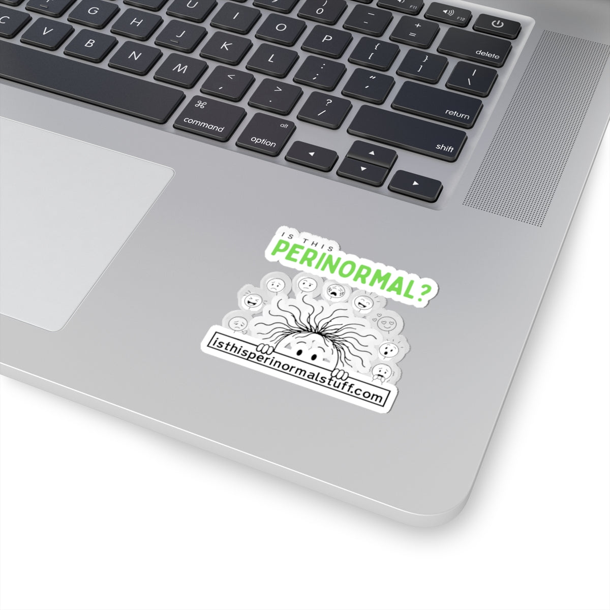 Perinormal? Kiss-Cut Sticker — Paranormal Humor Laptop Decal