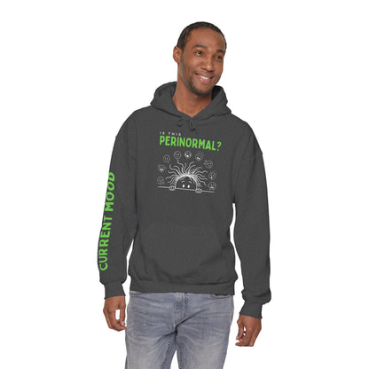 Is This Perinormal? Perimenopause Hoodie | Funny Sweatshirt (Current Mood Sleeve)