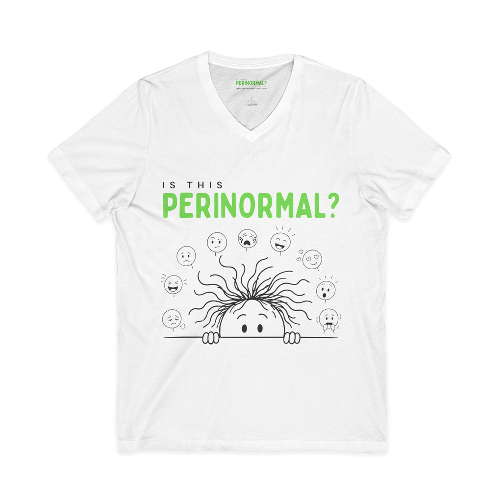 Is This Perinormal? V-Neck Tee | Funny Perimenopause Humor Shirt