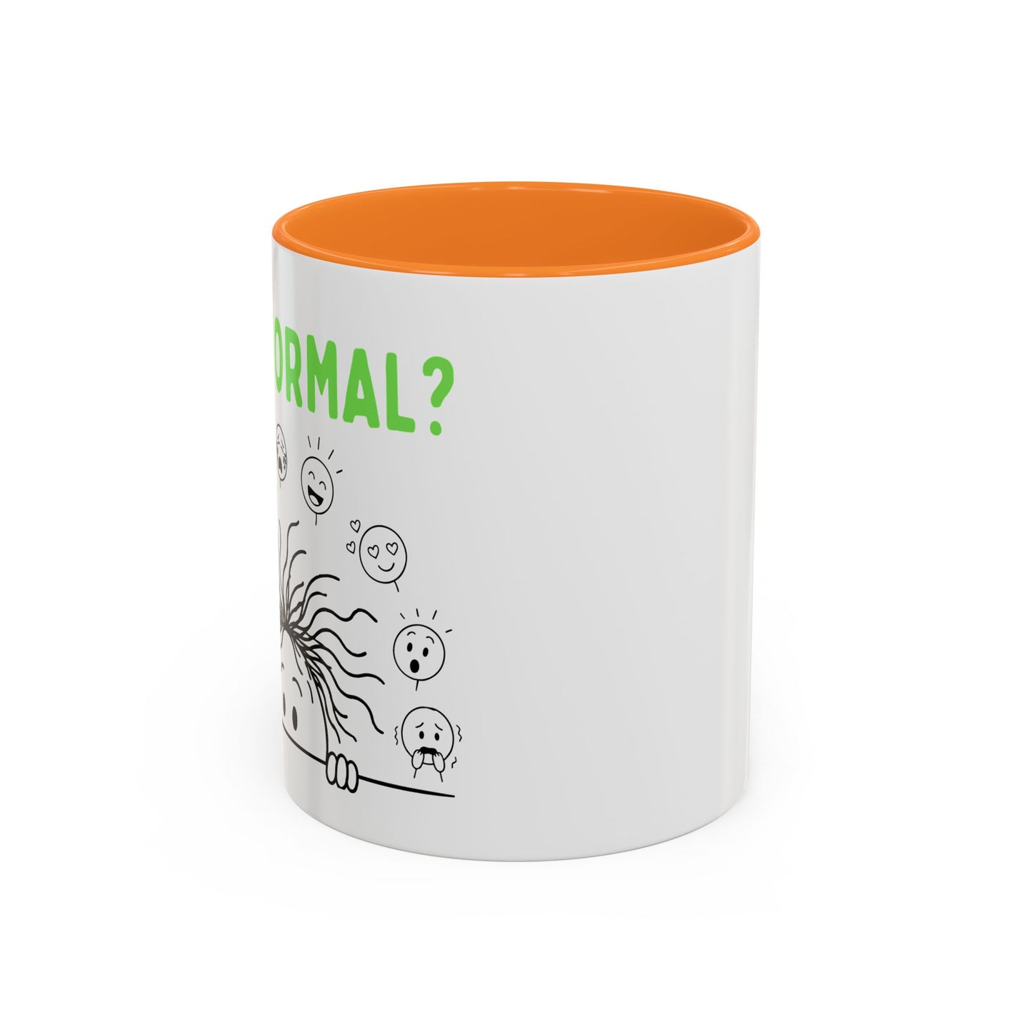 Funny Coffee Mug - "Is This Perinormal?" Emotional Doodle Design (11oz & 15oz)