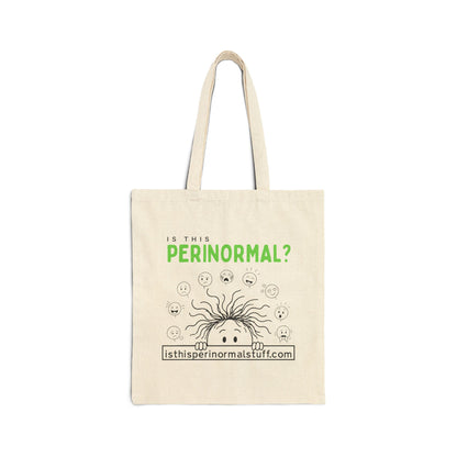 Is This Perinormal? Canvas Tote Bag — Funny Perimenopausal Shopper