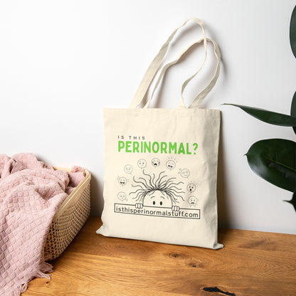 Is This Perinormal? Canvas Tote Bag — Funny Perimenopausal Shopper