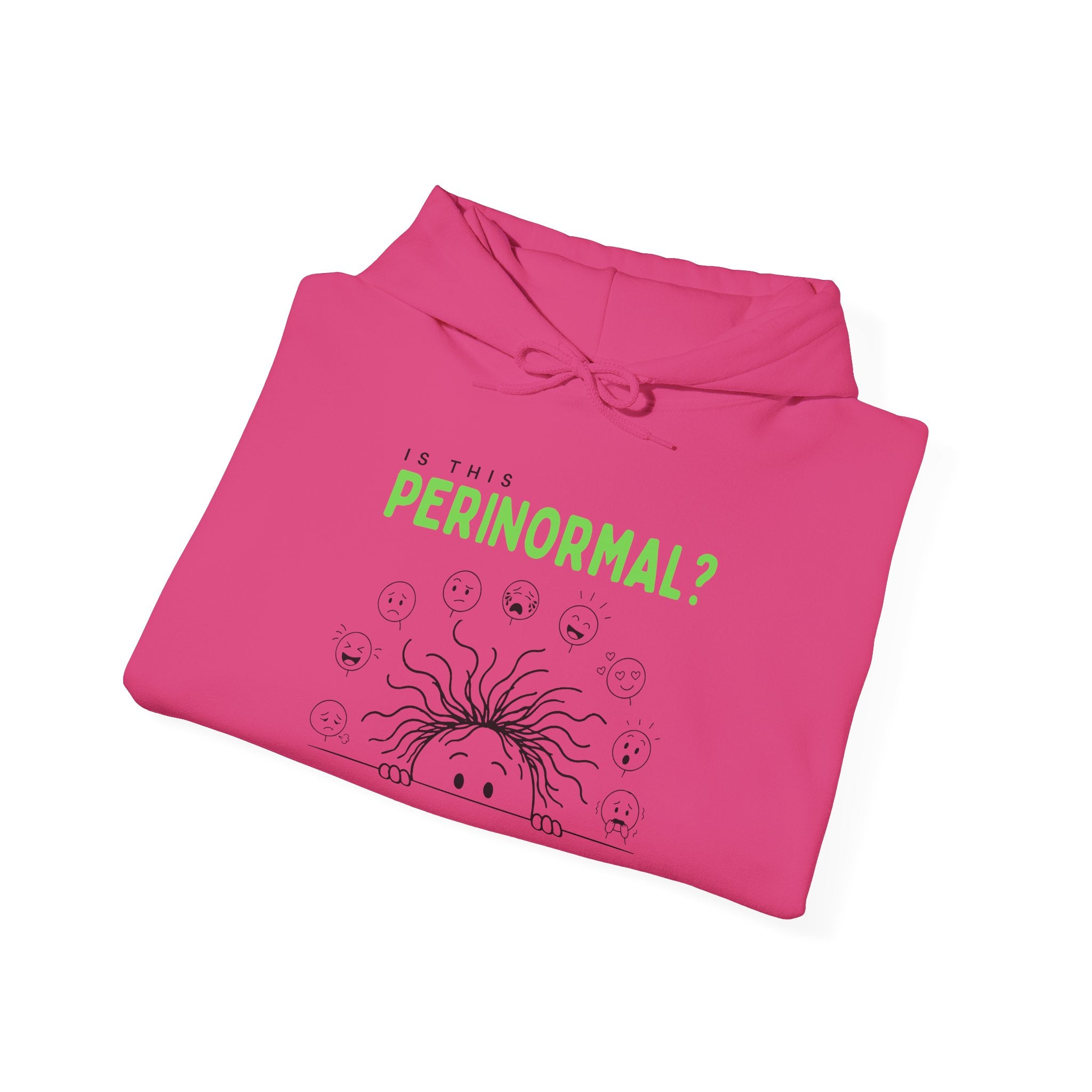 Is This Perinormal? Perimenopause Hoodie | Current Mood sleeve text