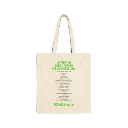 Is This Perinormal? Canvas Tote Bag — Funny Perimenopausal Shopper